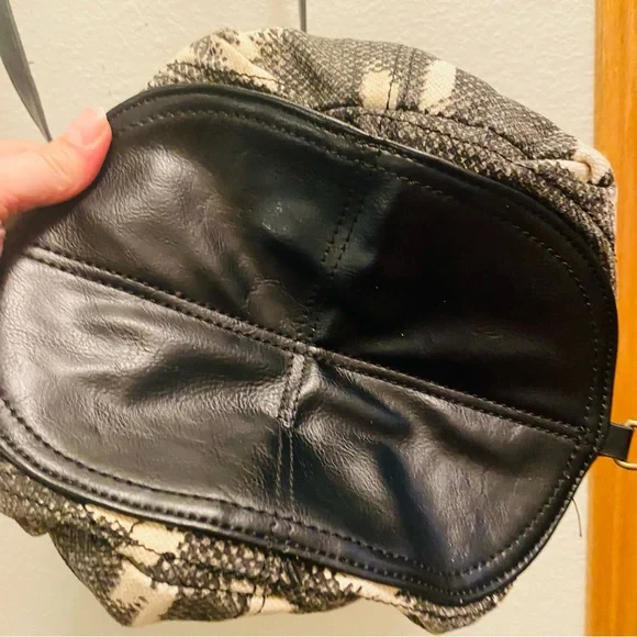 Lucky Brand Womens Bali Hai Sling Fabric Purse Black/White Geometric Pattern - Picture 10 of 14